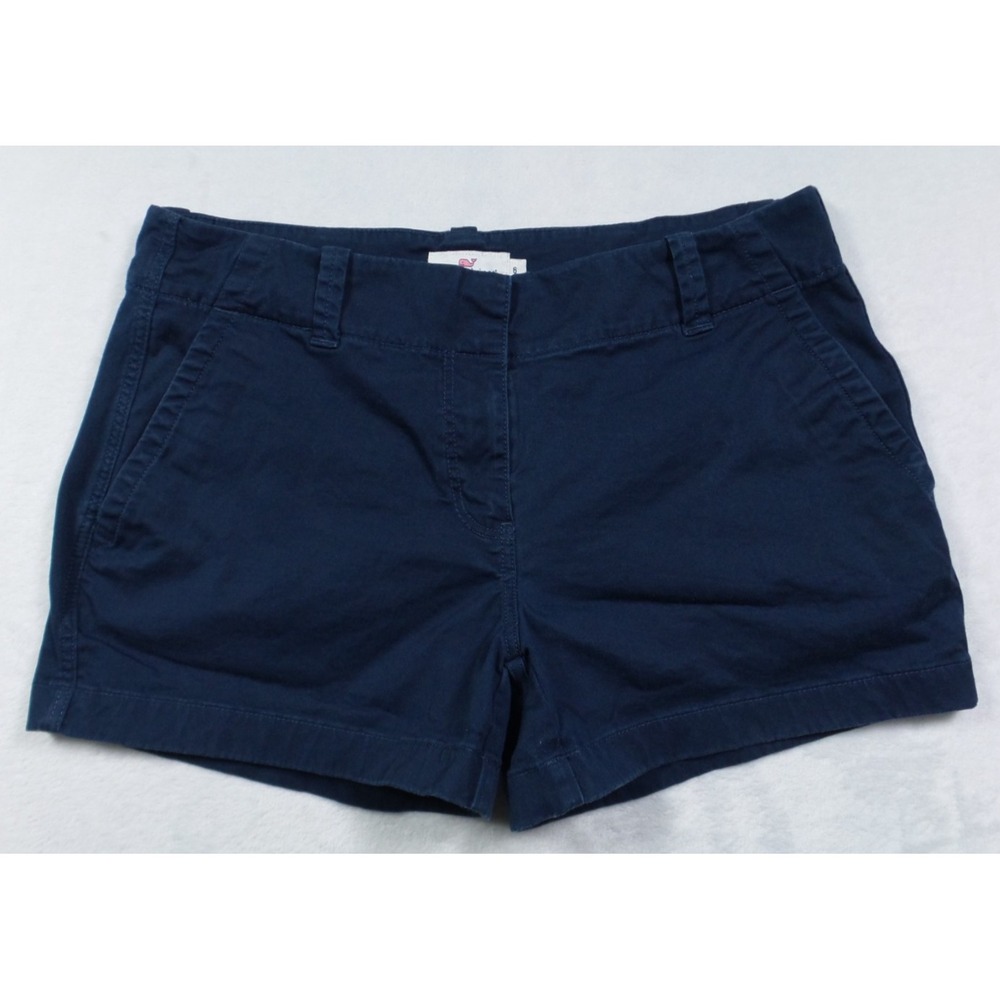 Vineyard Vines Shorts Womens Size 6 Blue Everyday Mid Rise Stretch Comfort